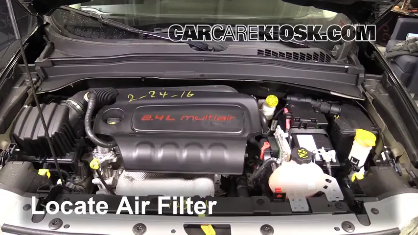 2016 Jeep Renegade Limited 2.4L 4 Cyl. Filtro de aire (motor)